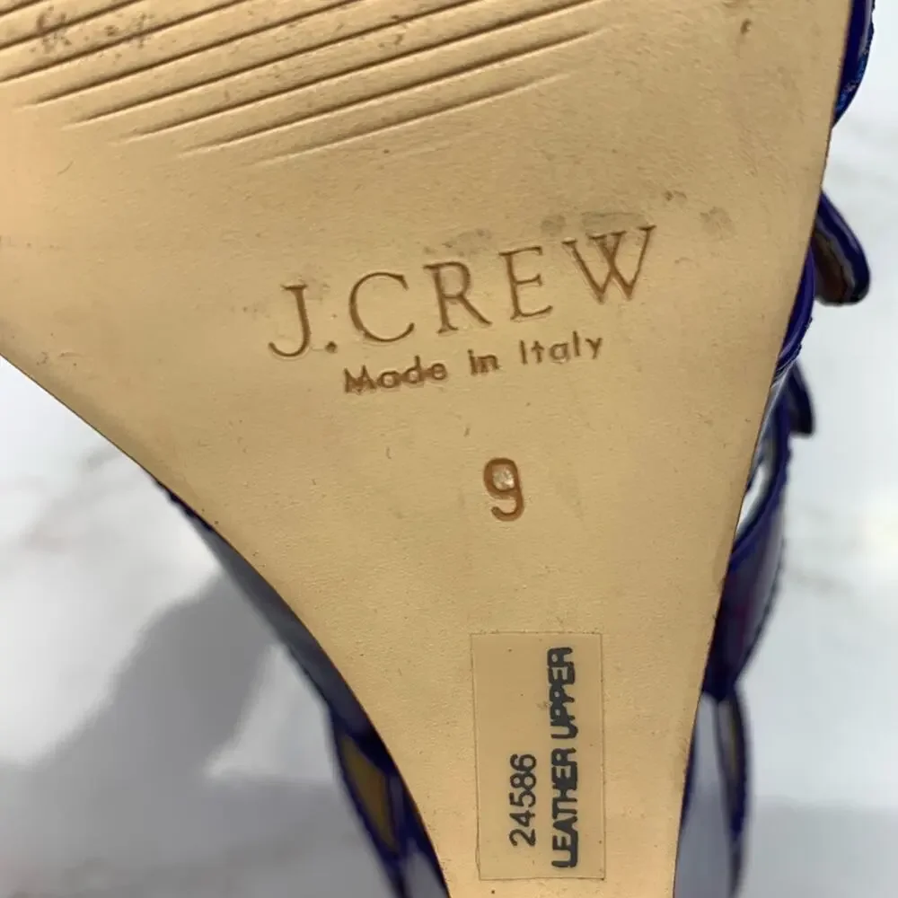J. Crew Patent Leather Wedges Size 9